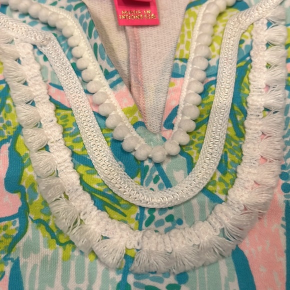 Lilly Pulitzer GIRLS MINI HARPER SHIFT Urchin Pink Vitamin Sea Green L(8-10)&XL - Picture 3 of 6